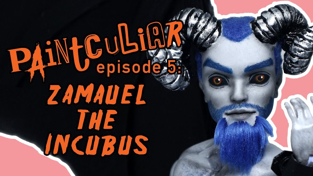 PAINTCULIAR EPISODE 5: Zamauel the Incubus (OOAK Halloween Male Doll Repaint & Body Modification)