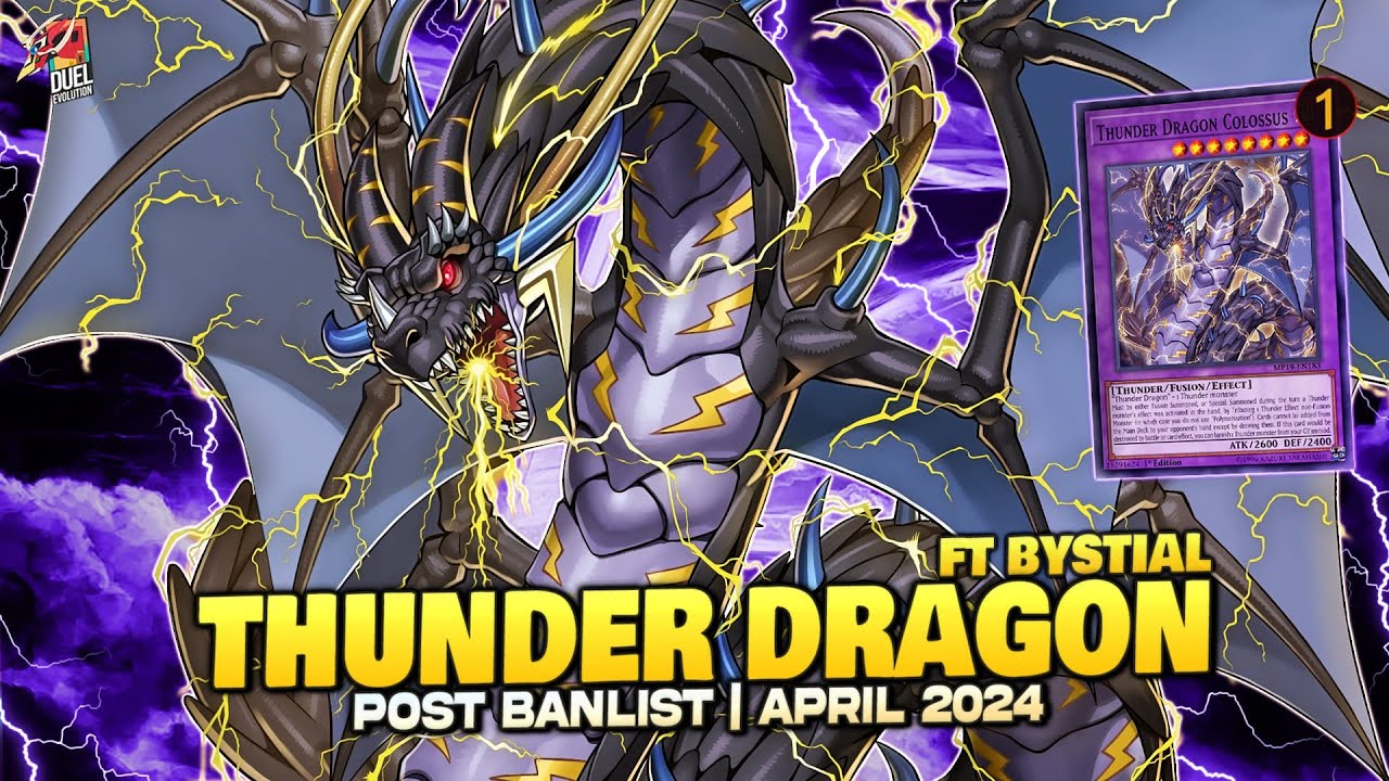 Deck Thunder Dragon Bystial Post Banlist| EDOPRO | Replays 🎮 + Decklist ✔️
