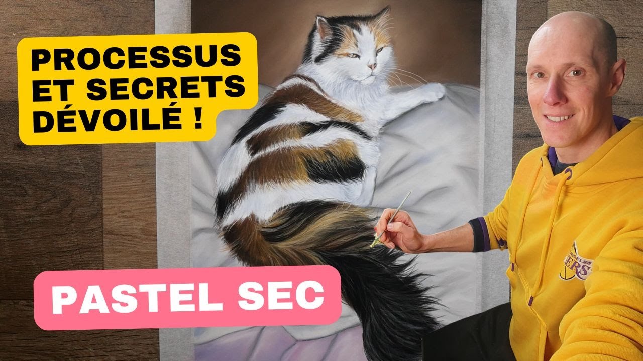 Méthode complète d'un chat aux pastels secs | Conseils | FACILE