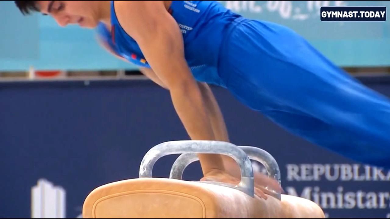 Top 3 in Men's Pommel Horse Final - 2026 Osijek Gymnastics Apparatus World Cup