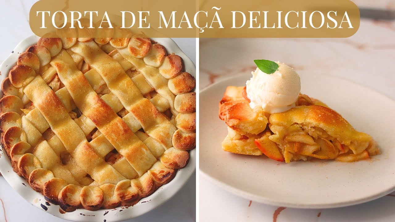 TORTA DE MAÇÃ COM MASSA PERFEITA | Day Flaubert (apple pie)