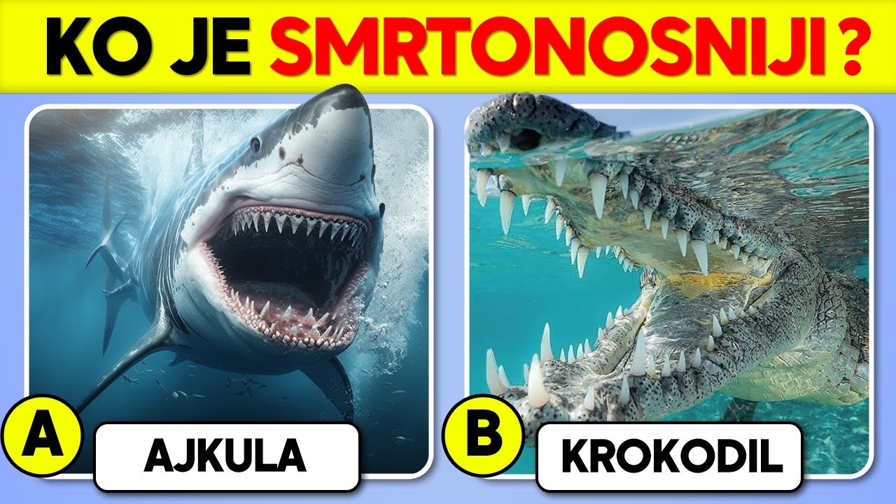 ✅Koliko Dobro Poznajete ŽIVOTINJE?🐎🐸| Kviz Opšteg Znanja🐯