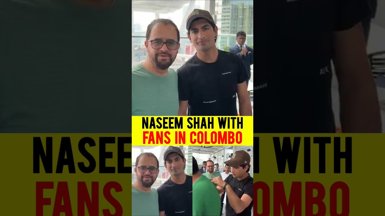 Насим Шах с фанатами | #naseemshah #pakistanicricketer #shorts #trending