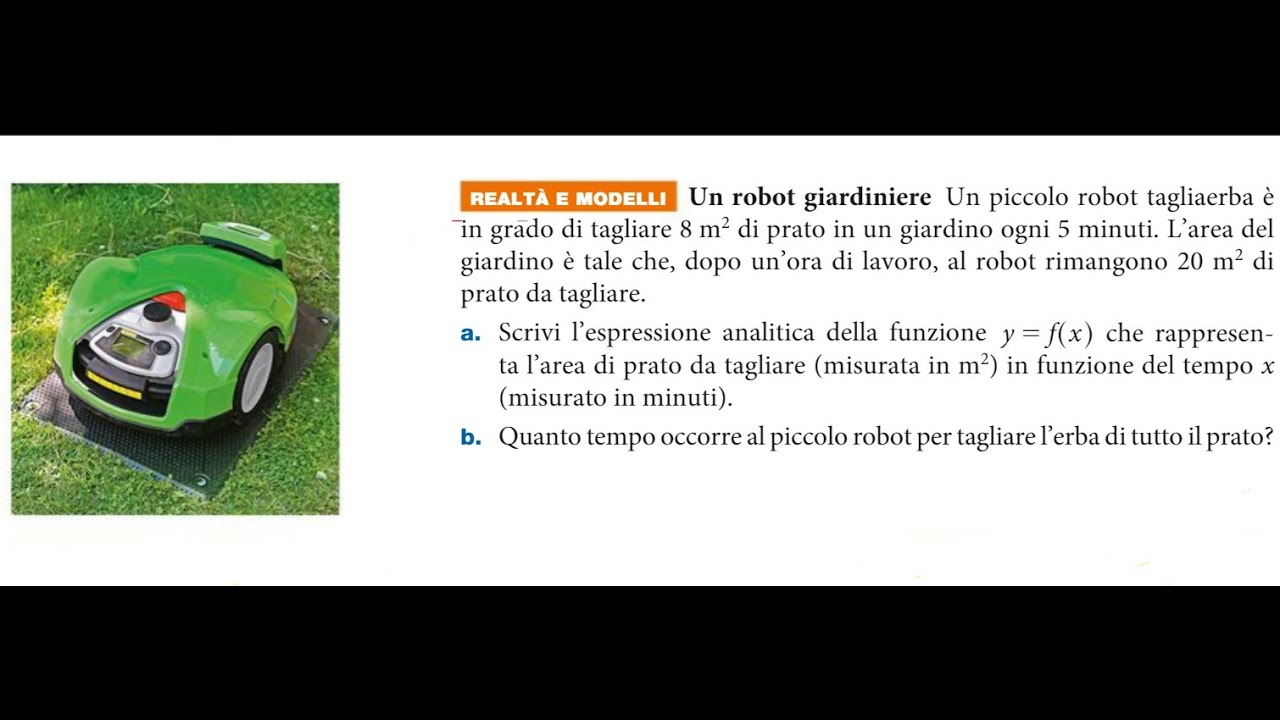 Un robot giardiniere (funzione lineare)