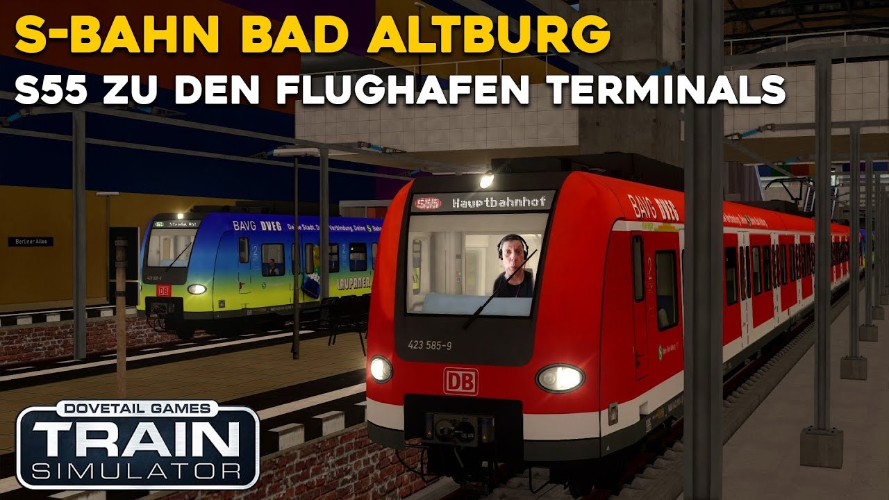 Train Simulator 2022 | [EZY] S-Bahn Bad Altburg | S55 zum Flughafen |