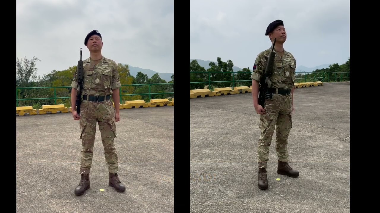 Rifle Exercises - Position of Attention, Stand at Ease and Stand Easy with the Rifles