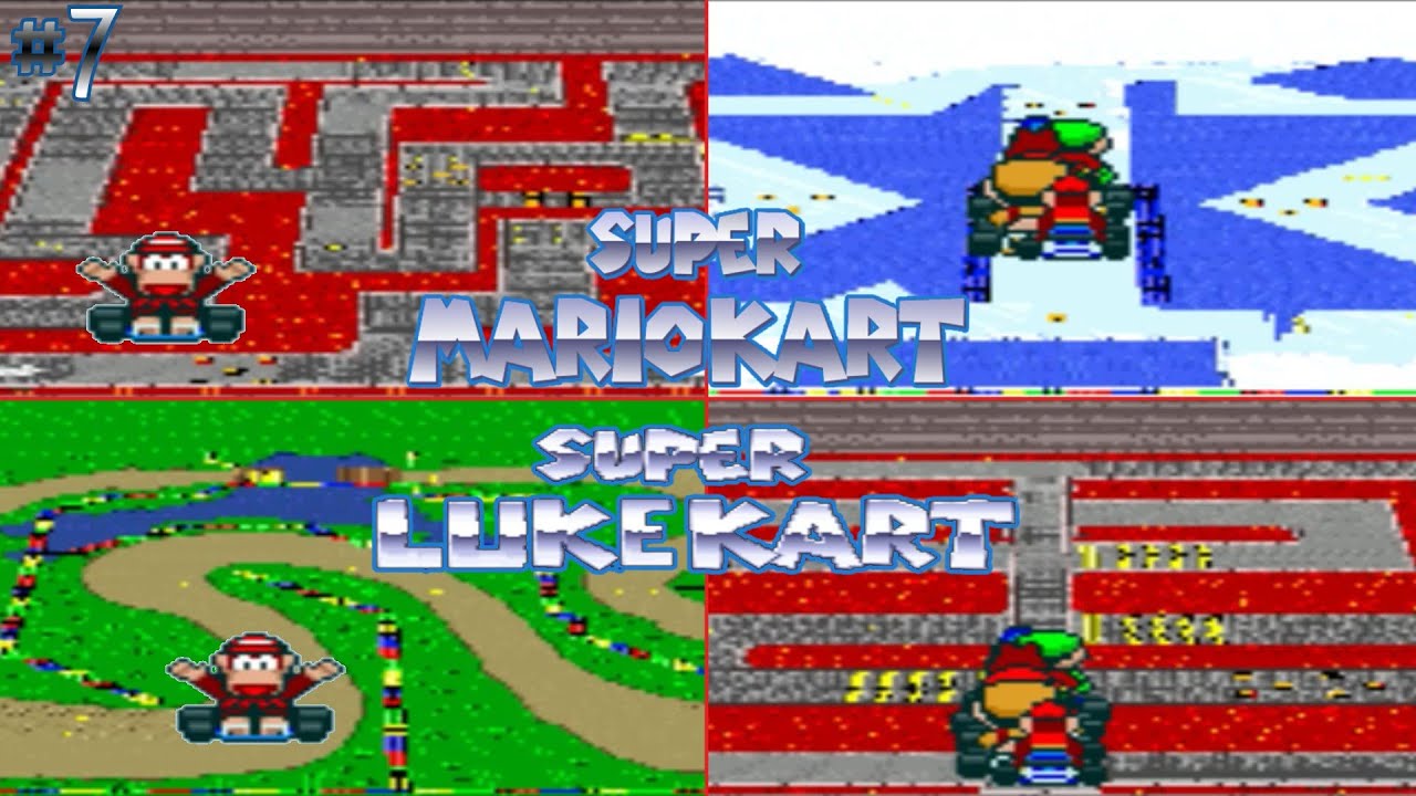 Super Luke Kart: Super Mario Kart [ROMHACK] (no commentary) I #7 - 100cc COPA MEMBROS RACE
