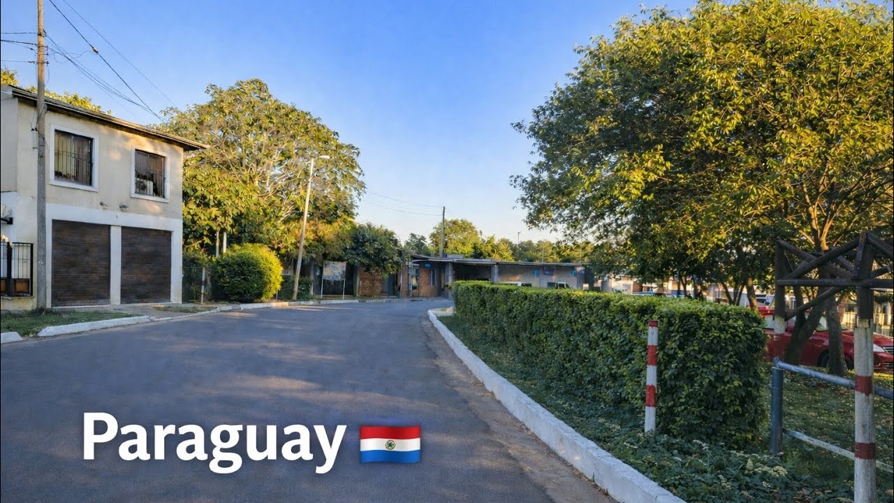 Morning Walk in a Quiet Neighborhood | Paraguay 🇵🇾