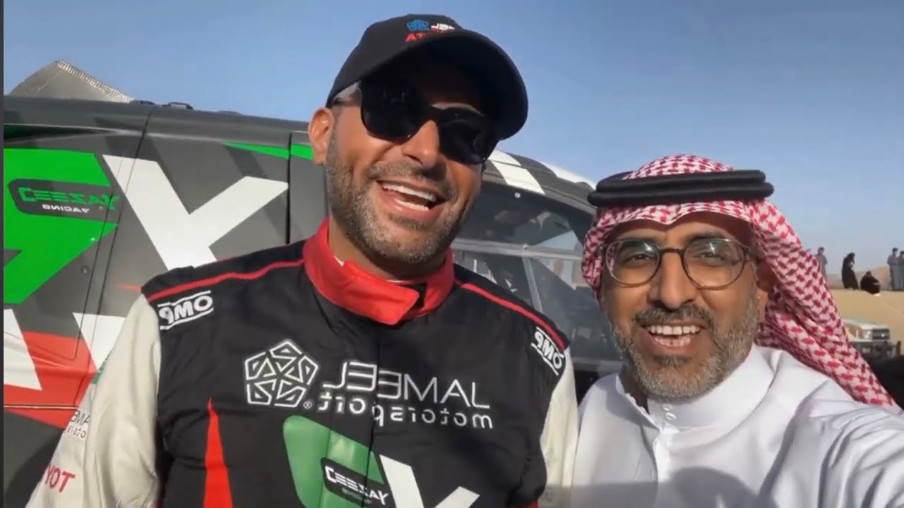 مع الأبطال يزيد الراجحي وناصر العطية في رالي حائل 2026