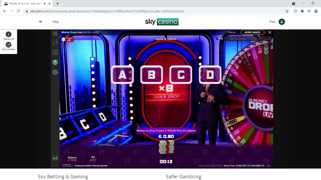 THE MONEY DROP LIVE - nice CARD CLASH WIN
