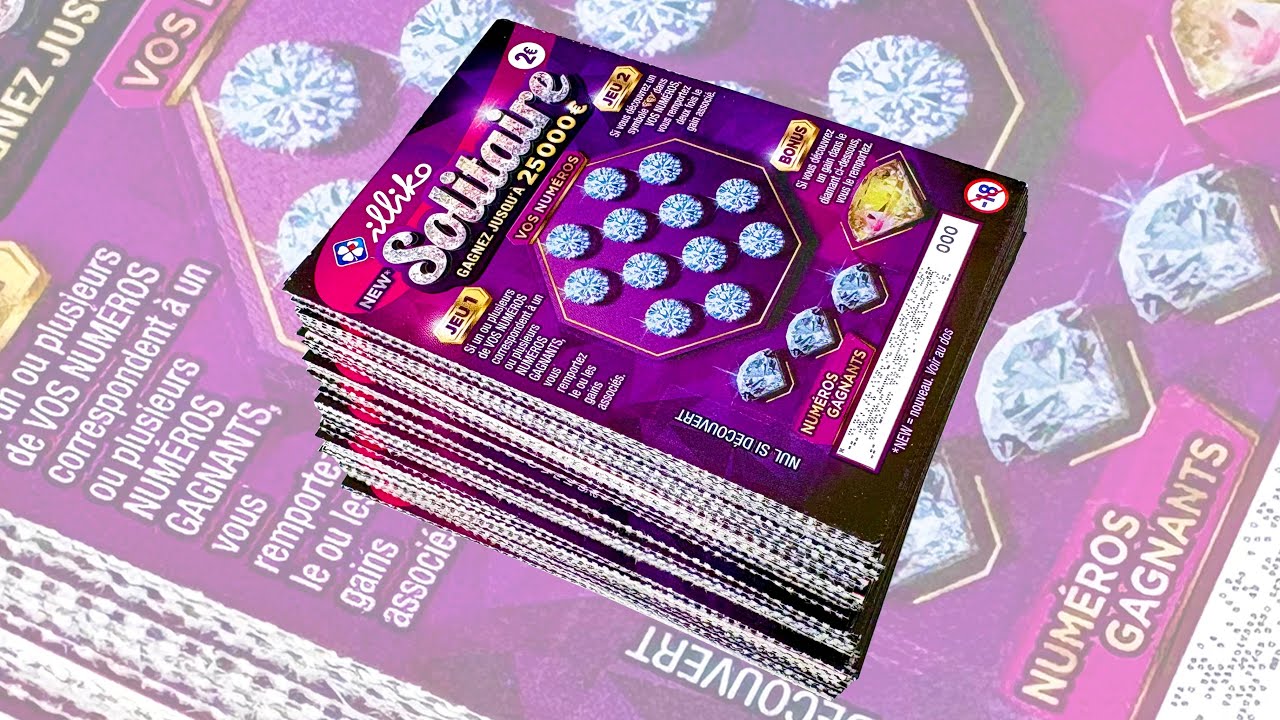 Carnet grattage SOLiTAIRE COMPLET . Quoi de mieux pour tester un ticket ?