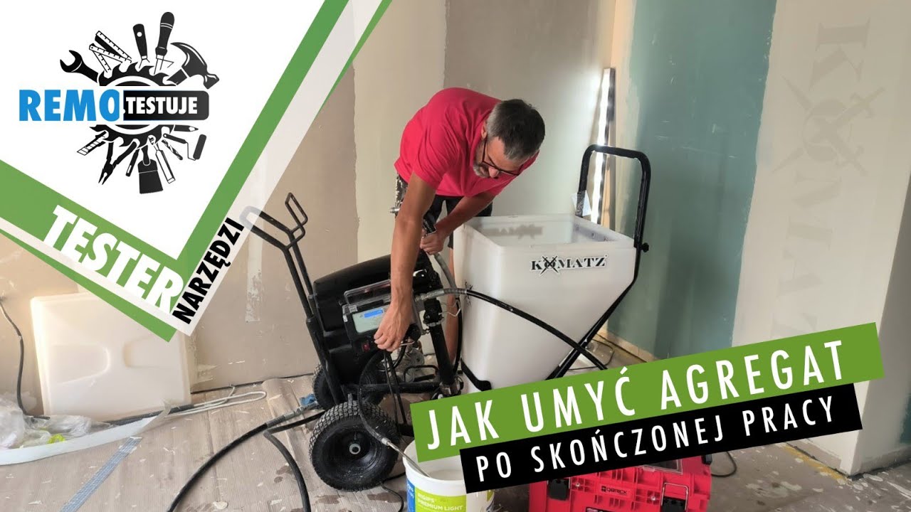 Jak umyć agregat po skończonej pracy Komatz Ranger II