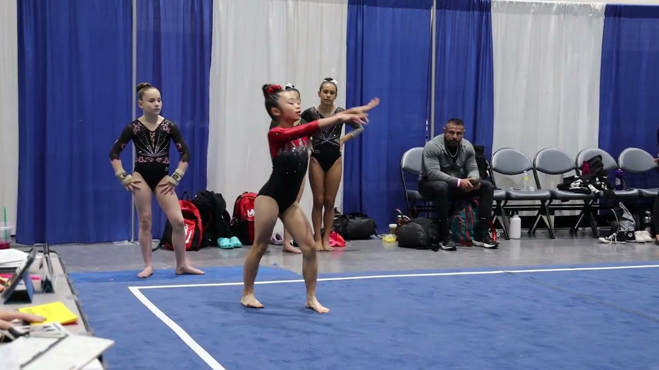 Maylee Chen Floor SoCal State Championships Wildfire Gymnast Level 8