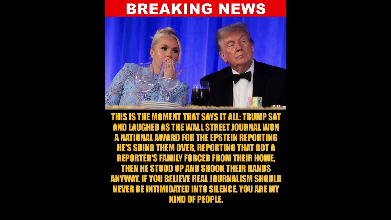 BREAKING: Trump forced to sits silently as the Wall Street Journal wins an award for exposing ....