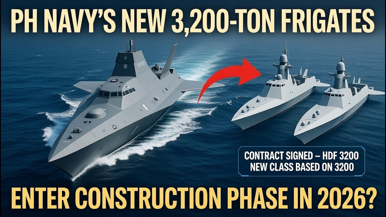 Construction of Philippine Navy’s 3,200-Ton Frigates Expected to Start in 2026