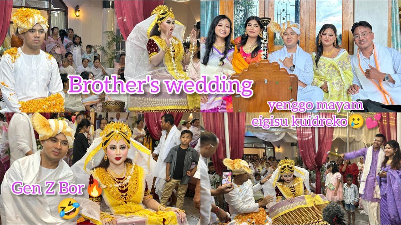 Sanathoiba weds Ratna💕🥰chahi amagi matungda vlog nammine🤣🔥#manipuriwedding #wedding #viralvideo 