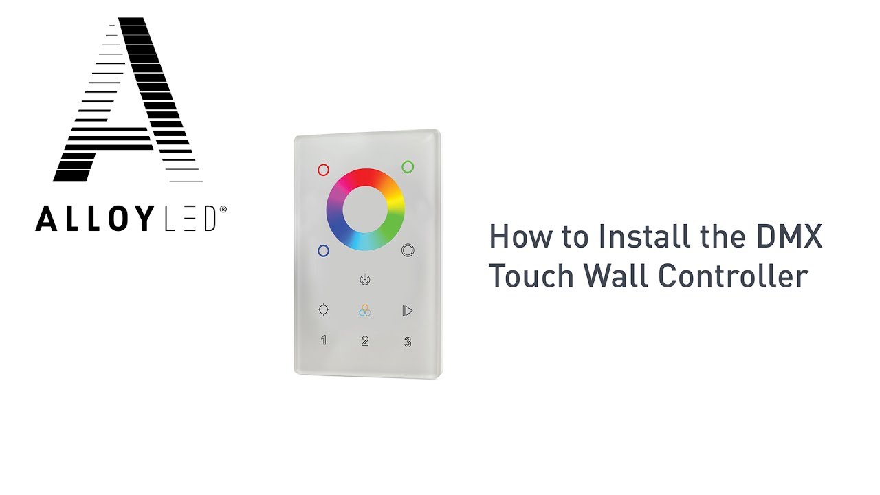 How to Install the DMX Touch Wall Controller
