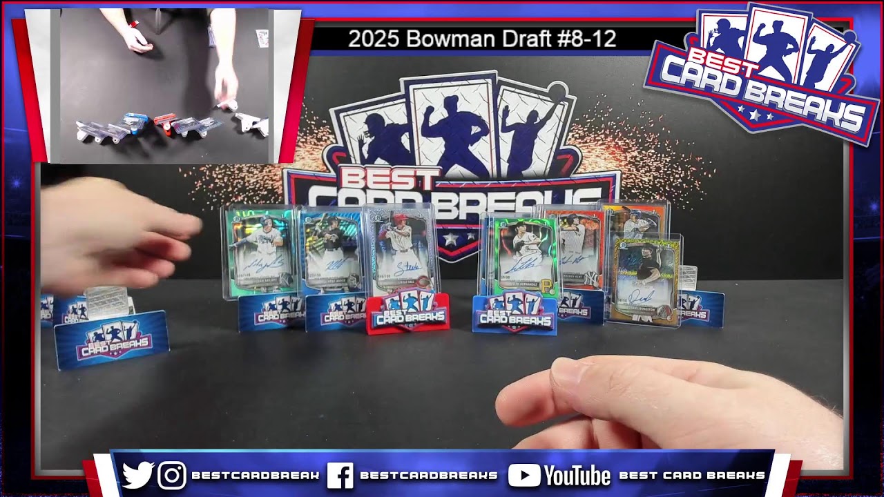 2025 Bowman Draft #8-12 - FIVE CASE Pick Your Player-1/17/26