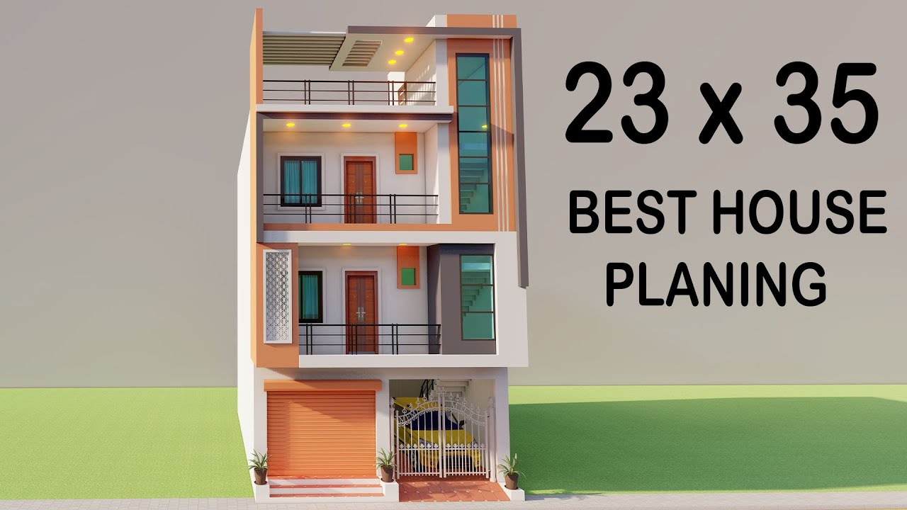 23X35 Dukan Or Makan Ka Naksha,3D House Planing,23 by 35 car parking 5 Bedroom House plan