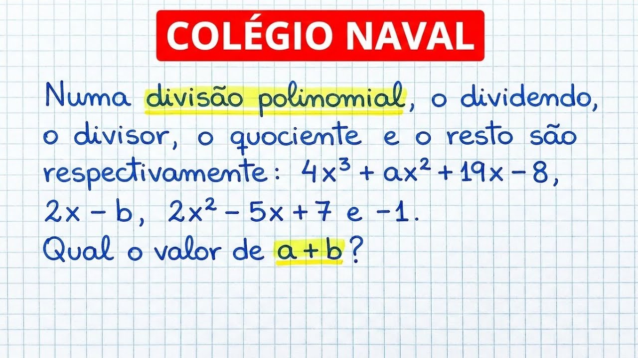 Matemática Colégio Naval: Polinômios