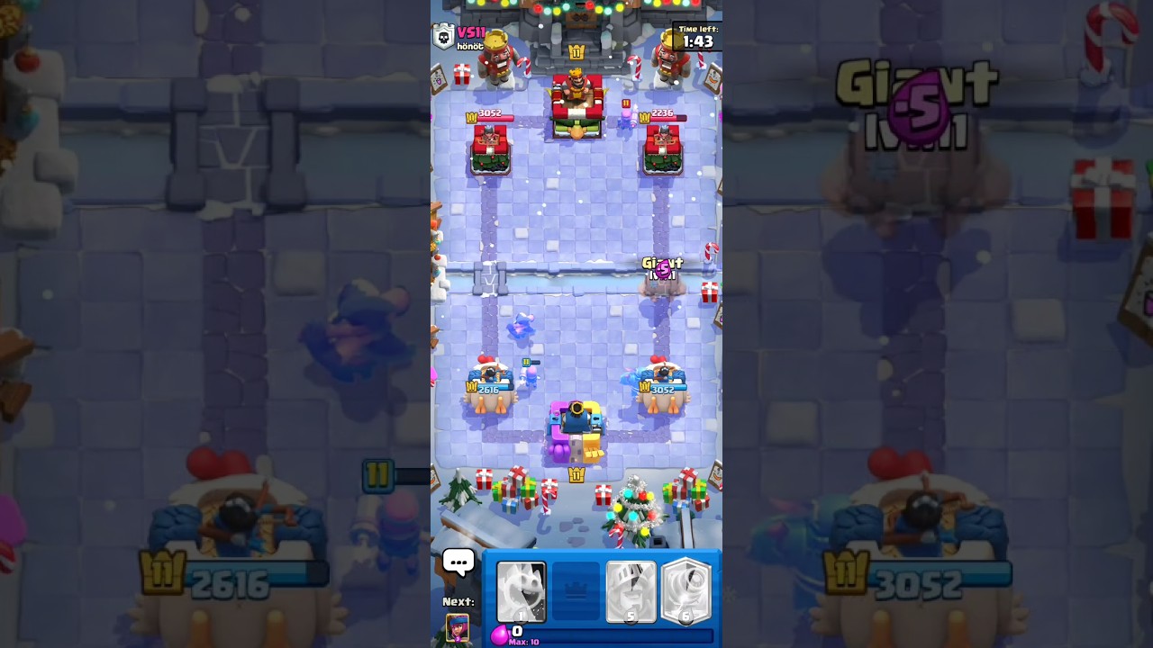 Snowstorm challenge in clash royale🎮 