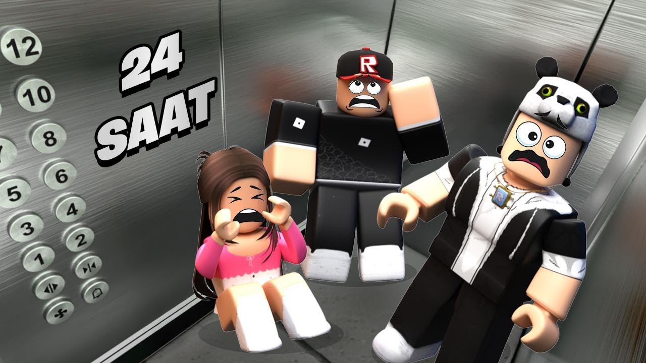 24 Saat Asansörde Kaldık... - Roblox