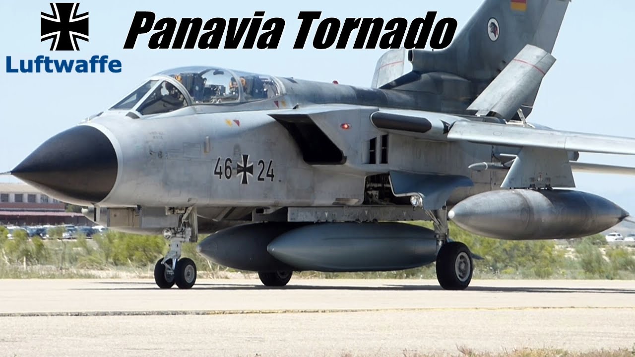 Avión Panavia Tornado luftwaffe Tiger Meet 2016. Full-HD.