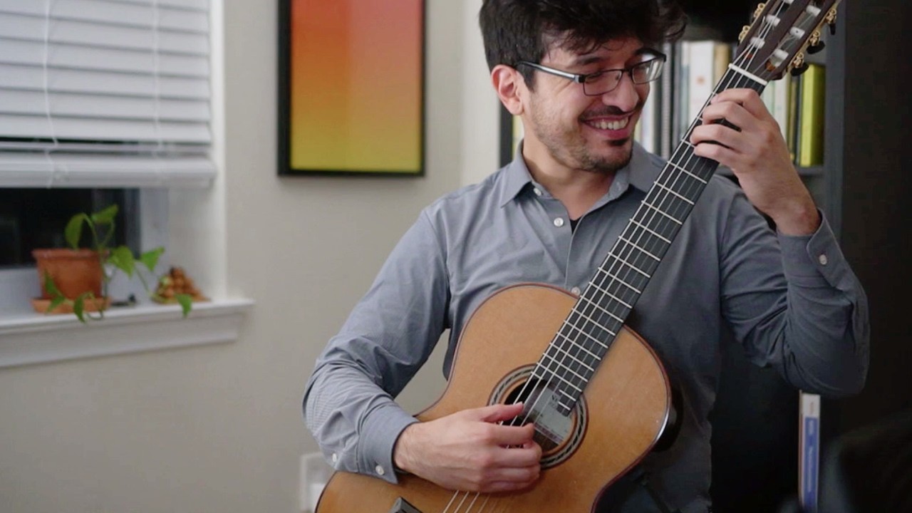 Practicing classical guitar :)
