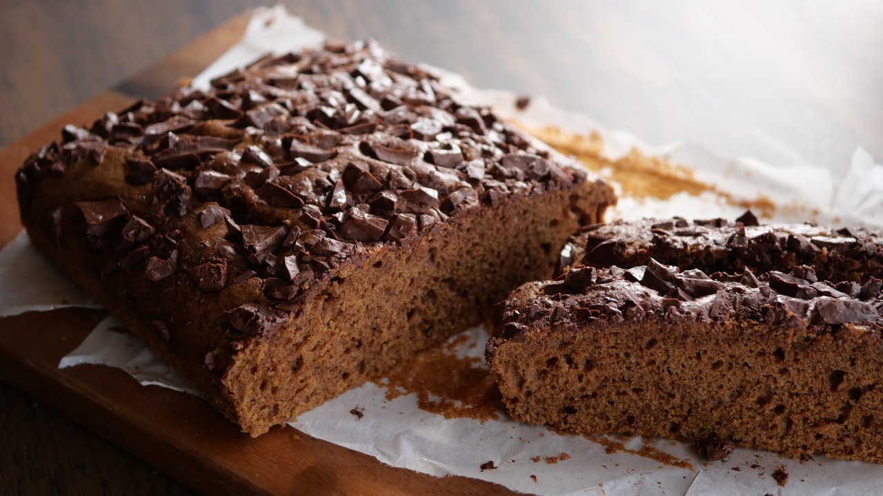 【簡単おしゃれ♡カフェオレティストの刻みチョコケーキ】「焼きっぱなし絶品ケーキ」 | Cafe au lait baked cake