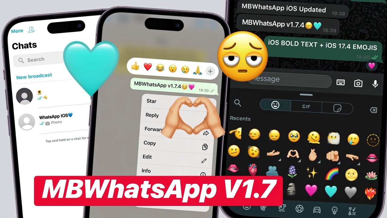 🔥 install Full iOS WhatsApp On Android | MB WhatsApp iOS V1.74 | iOS 17.4 Emojis + iOS Bold