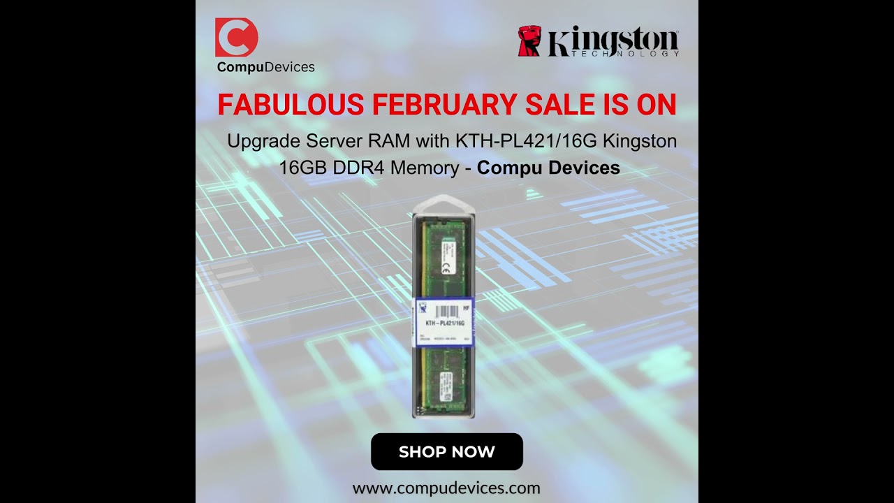 Upgrade Server RAM with KTH-PL421/16G Kingston 16GB DDR4 Memory! 
