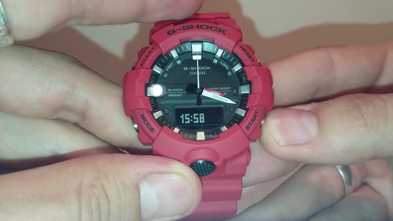 Casio G-Shock GA-800 настройка часов