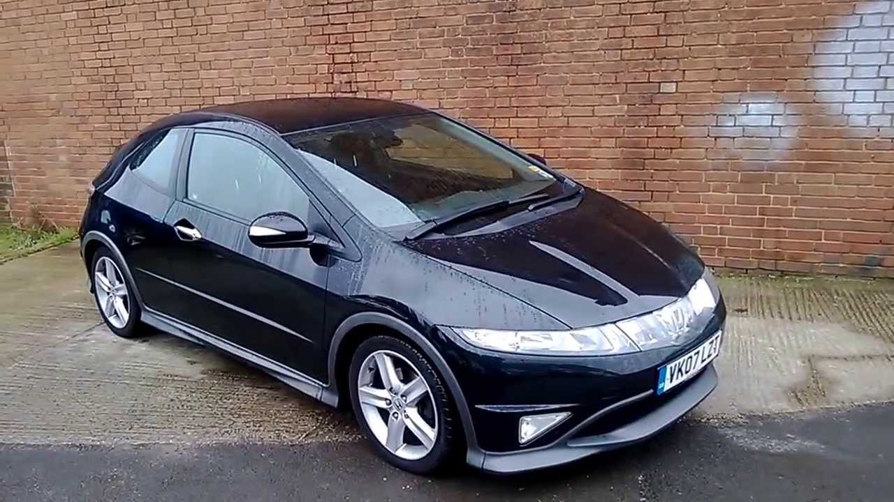 VK07LZT Honda Civic Type S GT in Black at Wessex Garages, Gloucester