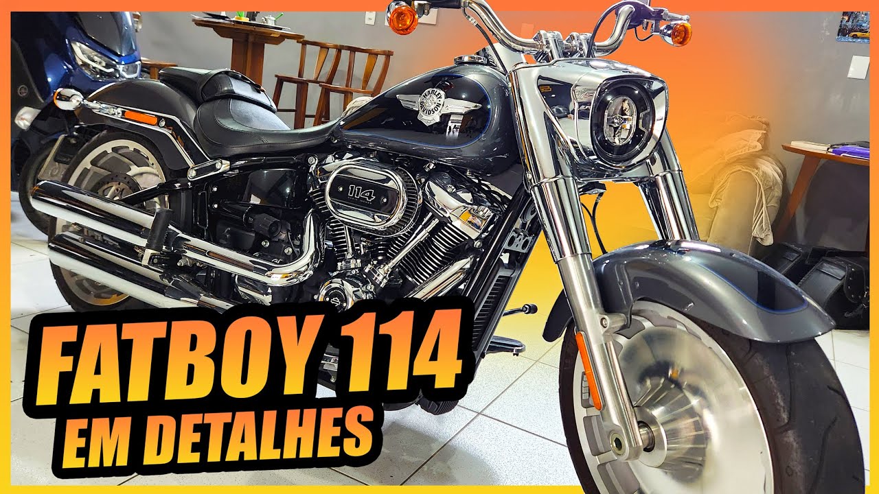 HARLEY DAVIDSON FAT BOY 114 EM DETALHES *NÃO É UMA MOTO, É UMA OBRA DE ARTE*