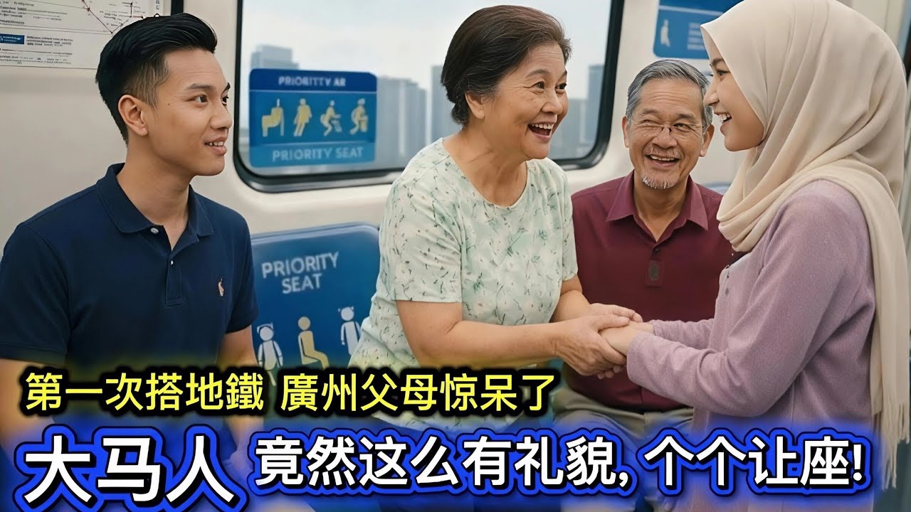 广州爸妈首次在马来西亚坐地鐵，被这一幕吓到了！大马人素质竟然这么高？