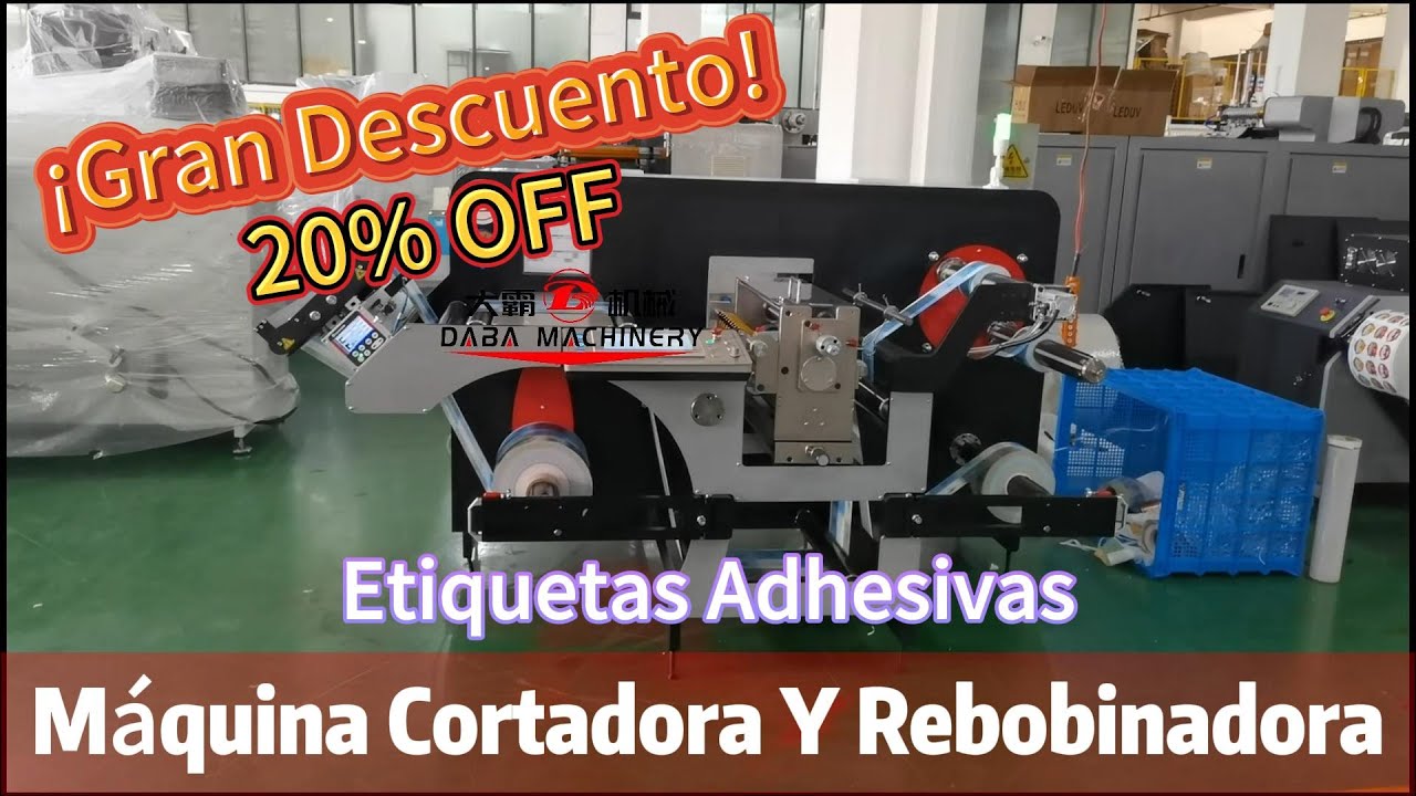 DABA Máquina cortadora y rebobinadora de etiquetas de alta velocidad de 350 m/min a bajo precio