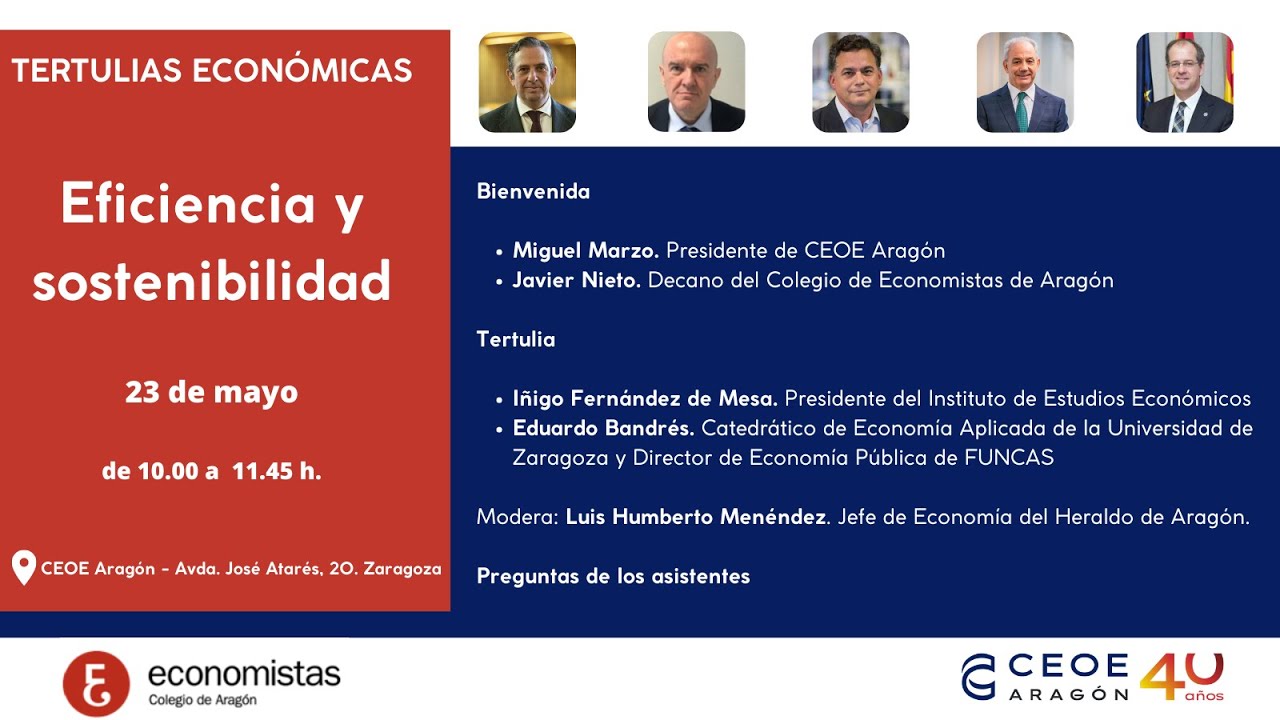 Tertulias económicas: Eficiencia y sostenibilidad