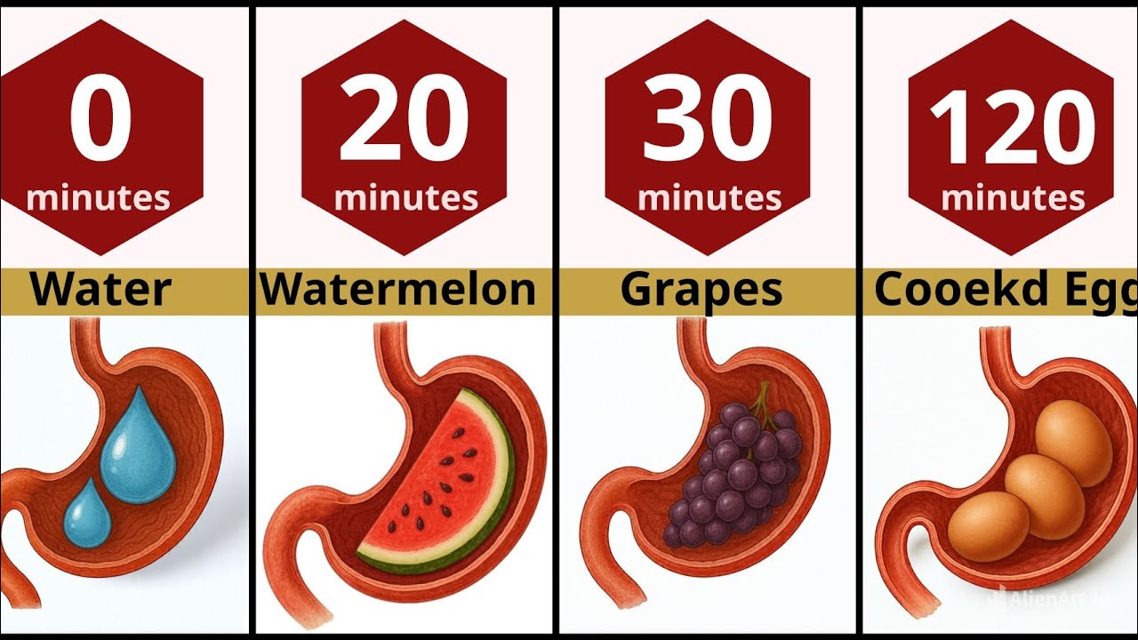 How Long Do Foods Stay In Stomach? | Comparison | Digestion Time |