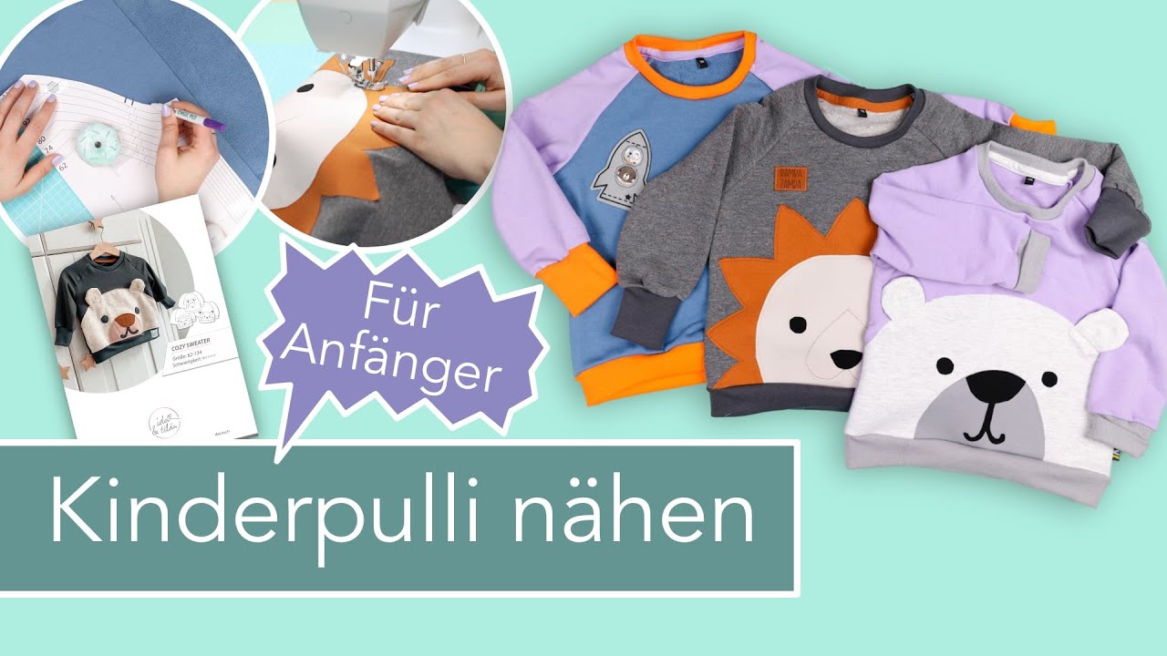 Kinder Pullover nähen – auch für Anfänger! 