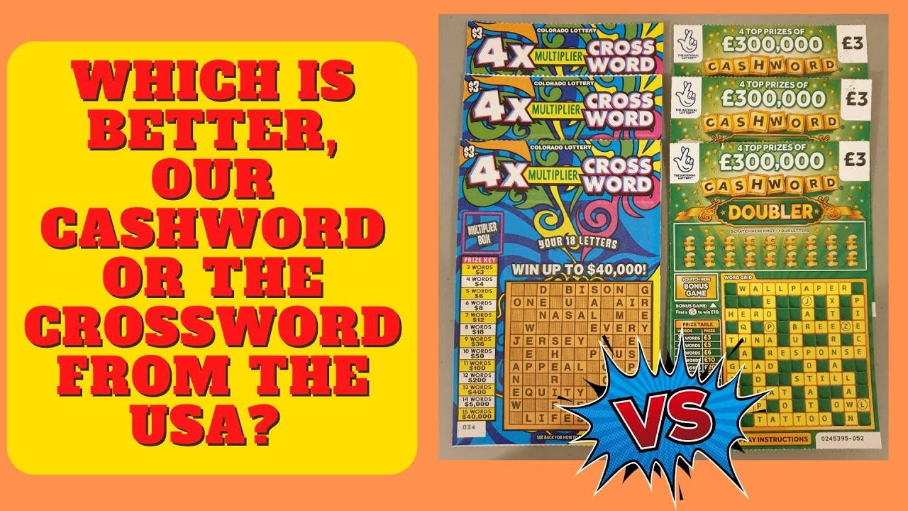 6 Cashword scratch tickets to enjoy. £9 of our Lottery cards vs $9 of Colorado State Lottery cards.