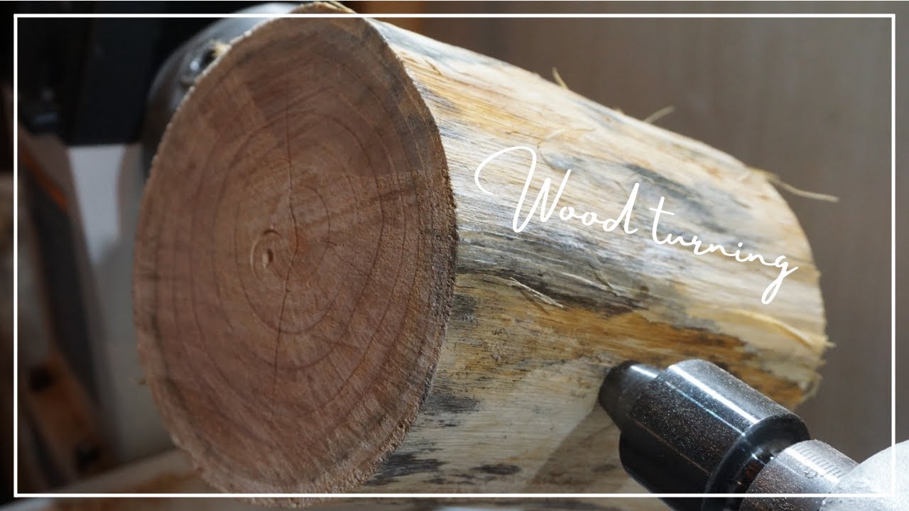 Woodturning-Driftwood is reborn【木工旋盤】流木が花瓶に生まれ変わる手順！