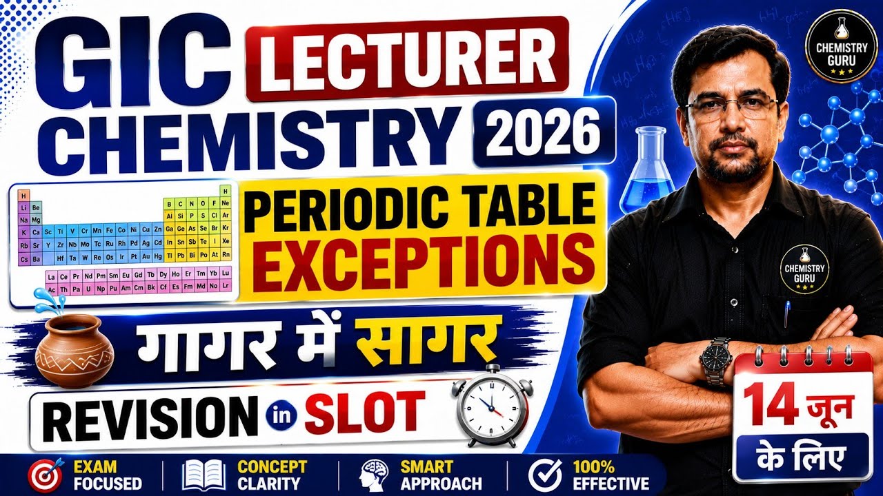 GIC Chemistry Revision 2026 | UP GIC Chemistry Exam 2026 |  important points of Periodic Table 