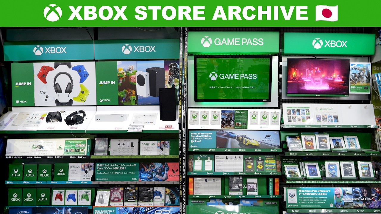 Xbox Physical Games Store Display 2025 | Japan&rsquo;s Fading Era of Xbox Games (Extended B-Roll Archive)