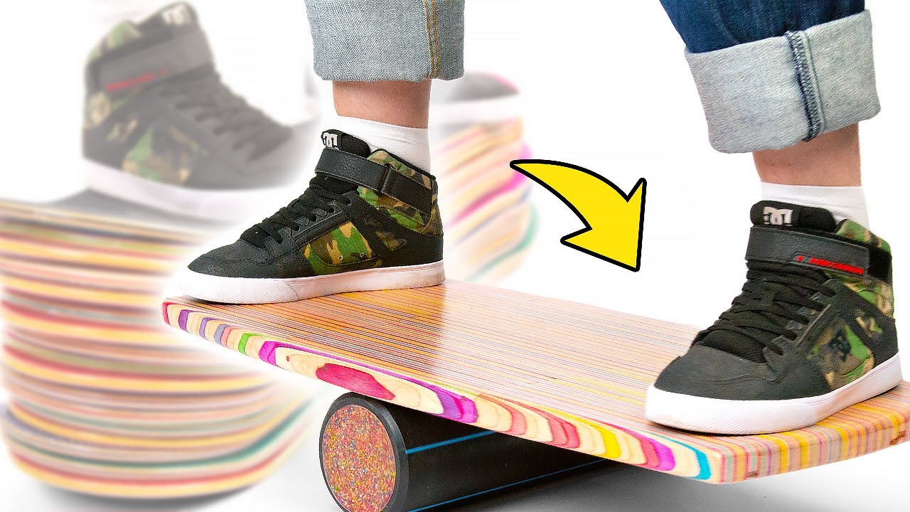 CATCH BALANCE WITH THIS COOLEST DIY BALANCE BOARD!