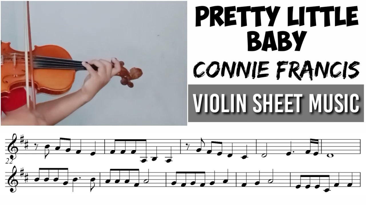 Free Sheet || Pretty Little Baby - Connie Francis || Violin Sheet Music