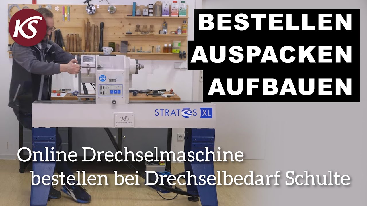 Drechselmaschine online bestellen, liefern lassen, aufbauen und drechseln - So funktionierts bei KS