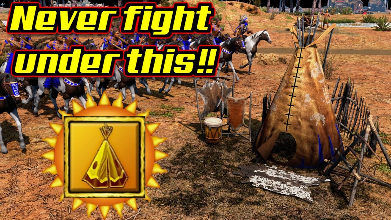 NEVER fight under tepees!!!  AOE3