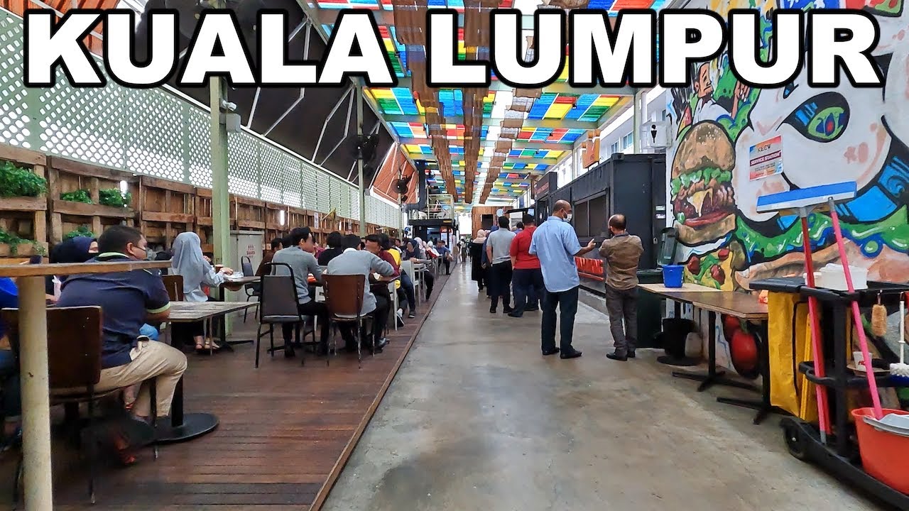 Lunchtime Walk in KUALA LUMPUR Malaysia | KLCW (KL City Walk) Food Arcade 4K