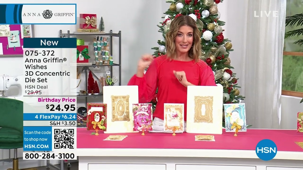 Anna Griffin Christmas Wishes 3D Concentric Die Set