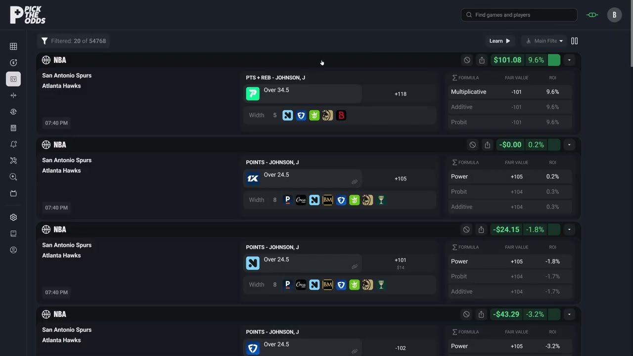 Bet Tracking / Similar Bets